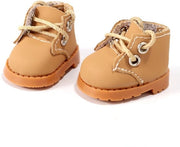 Calzature per bambole Gialle - Pelle PU - 5x2,3 cm - 1 Paio - Cinture adattabili - Accessori per bambole - Accessori per giocattoli