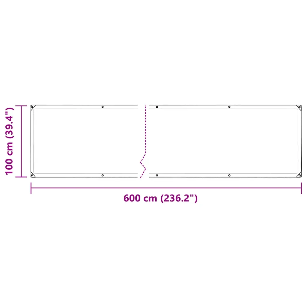 Copertura per Piante con Occhielli 1x6 m in PVC CFW5172120