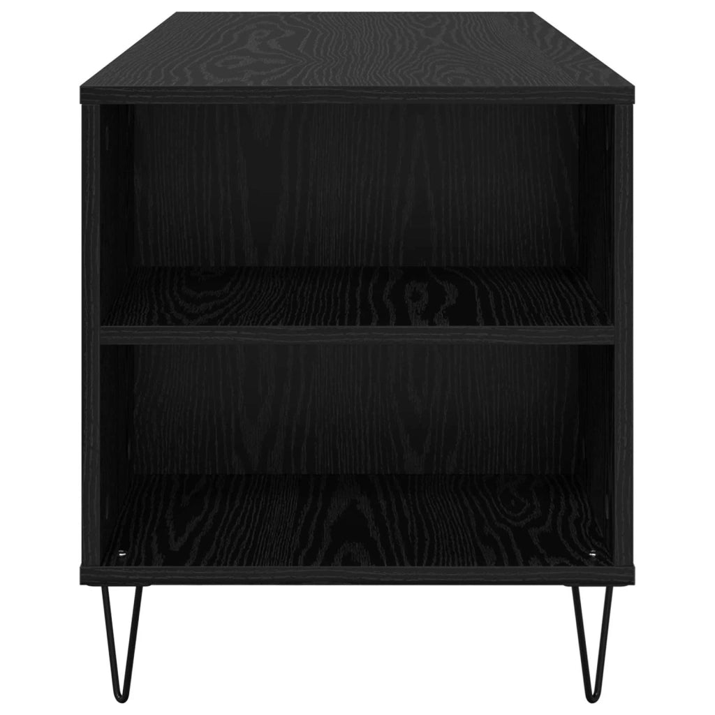 Tavolino da salotto con cassetto Rovere Nero 102 x 44,5 x 50 cm