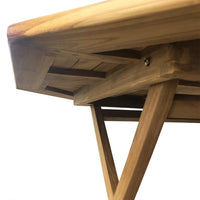 Tavolo Pieghevole Ottagonale da Esterno Octogon 120x120 cm in Teak