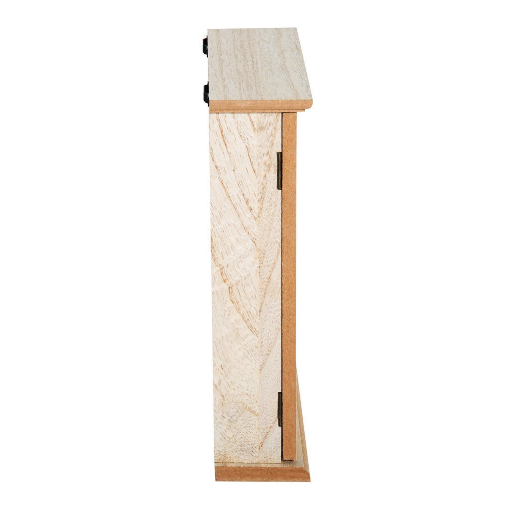 Portachiavi a parete con 6 ganci stile vintage ¨C zephmum ¨C legno 20x6.5x26.5cm
