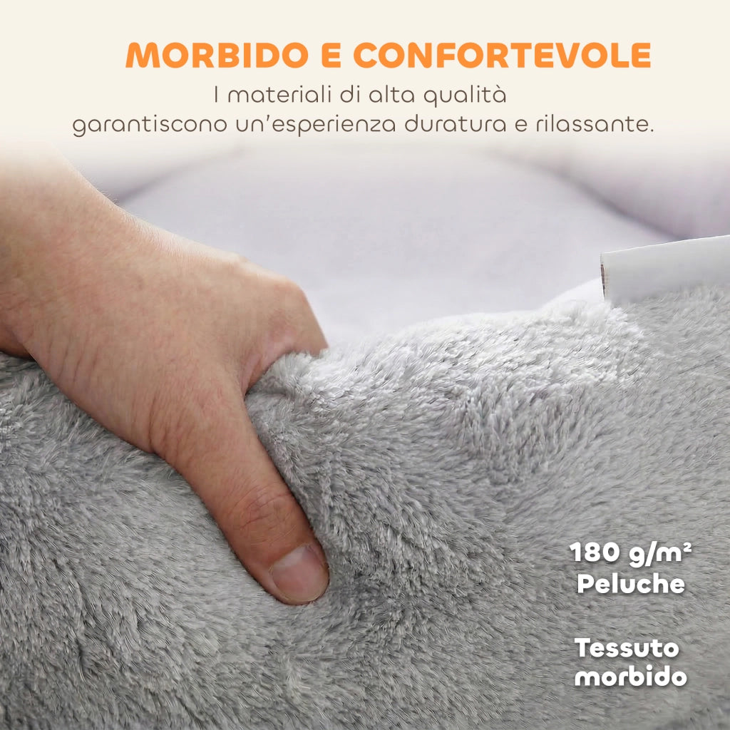 Letto per Gatti e Cani Piccoli ¨C Zephmum ¨C Grigio Tessuto 60x45x20
