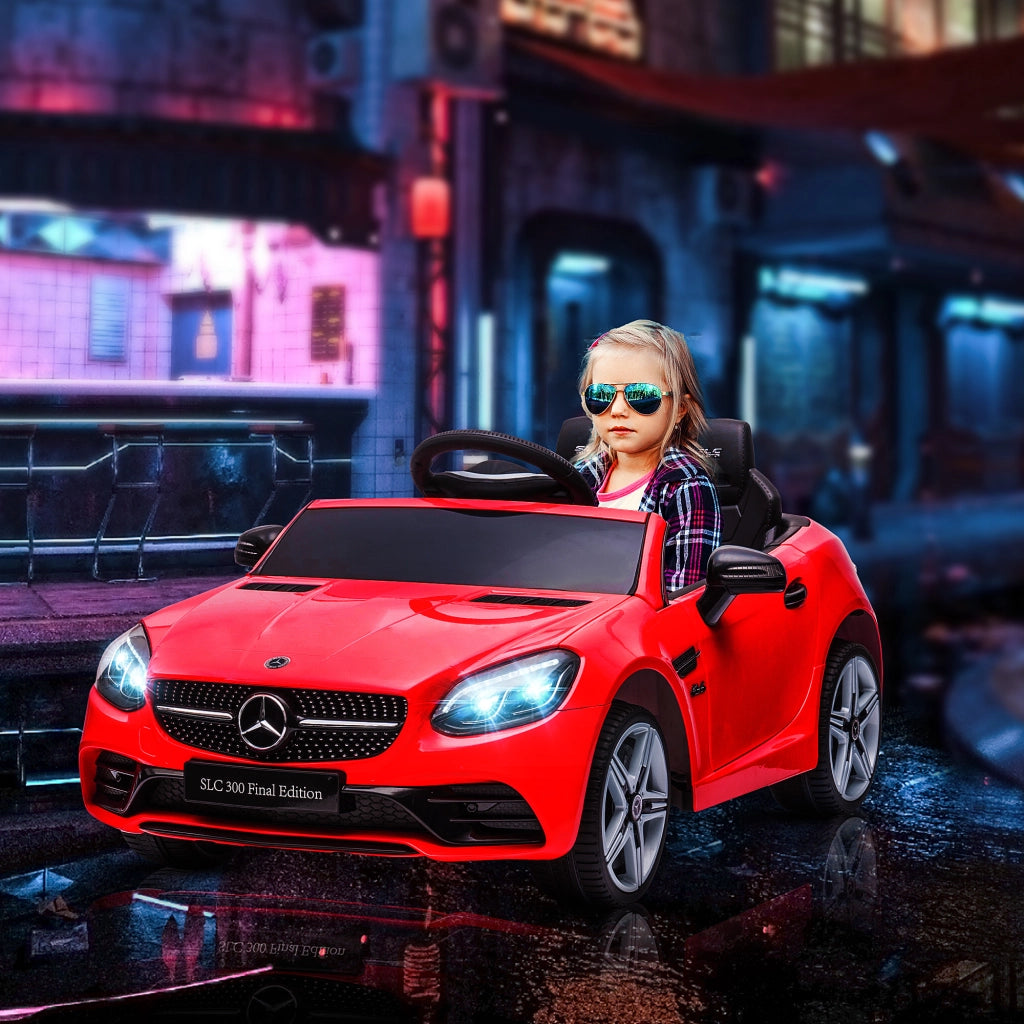 Automobile elettrica per bambini Mercedes SLC 300 ¨C zephmum ¨C 12V, telecomando, rosso