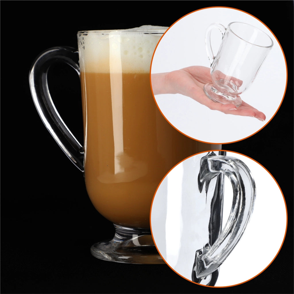 Set di 6 bicchieri KADAX per caffè, tè, latte macchiato, succhi di frutta e altre bevande.