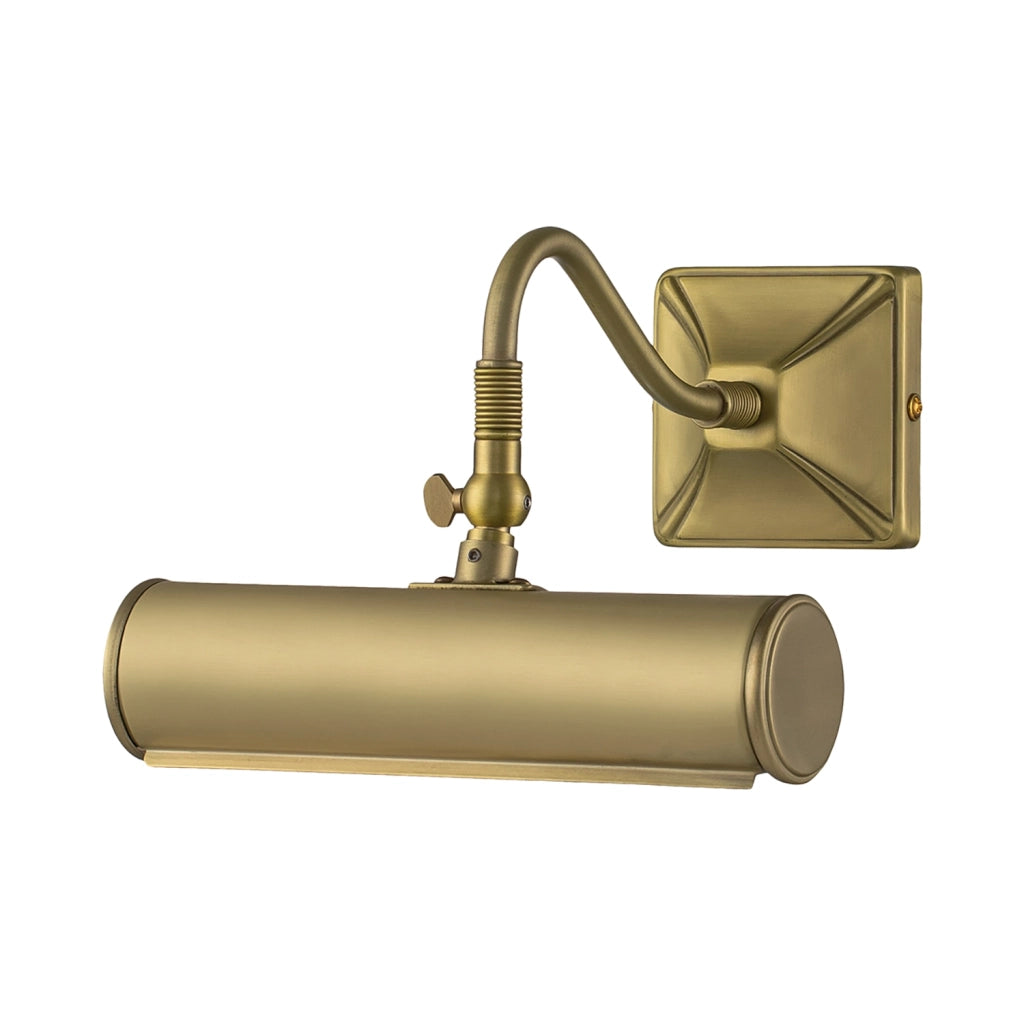 Applique Classica Picture Light Acciaio Ottone Spazzolato 1 Luce E14
