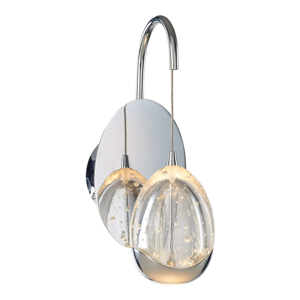 Applique Italux Huelto LED 4,8W 3000K 290lm cromo 26,5cm