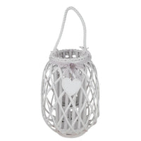 Lanterna Lison   in Vimini Bianco