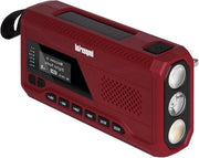 Radio a mano portata digitale DAB+ 2 canali con caricabatterie - 1 pezzo - rosso