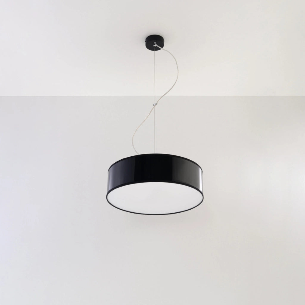 Lampada a sospensione PIAZZA 35 nera Pure Lume PU.0115