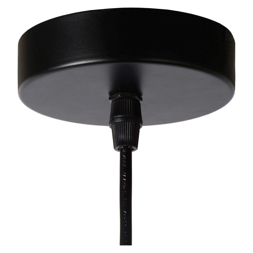 Lampada a sospensione Lucide Orrin nera Ø34 E27 60W