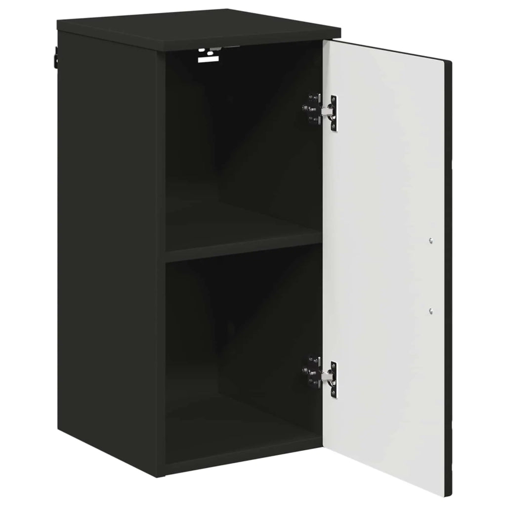 Mobile da Bagno Montaggio a parete Nero 30 x 31,5 x 61 cm 883345