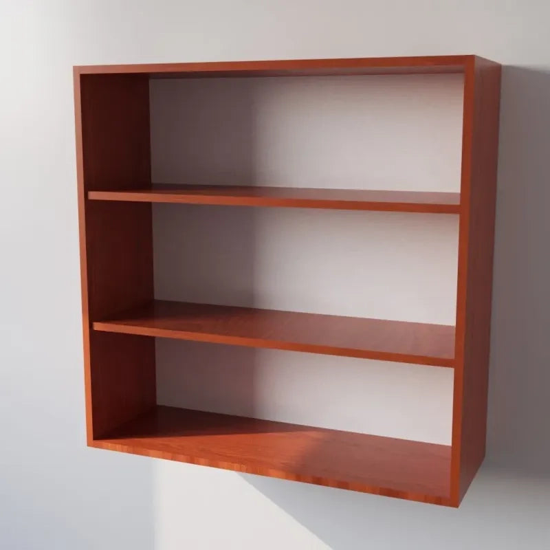 Pensile Cucina  in Legno Nobilitato Ciliegio Mobile Alto con 2 Ante, Pensile Componibile Moderno Made in Italy (H90xL90XP33cm)