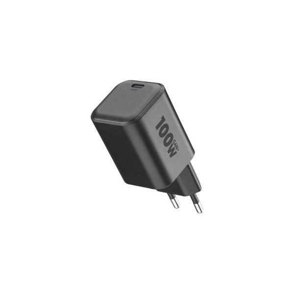 Caricabatterie cellular line achusbcgan100wlapk 100w gan+ black