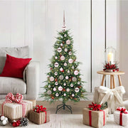 Albero di Natale Artificiale con Rami Pieghevoli Verde 120 cm