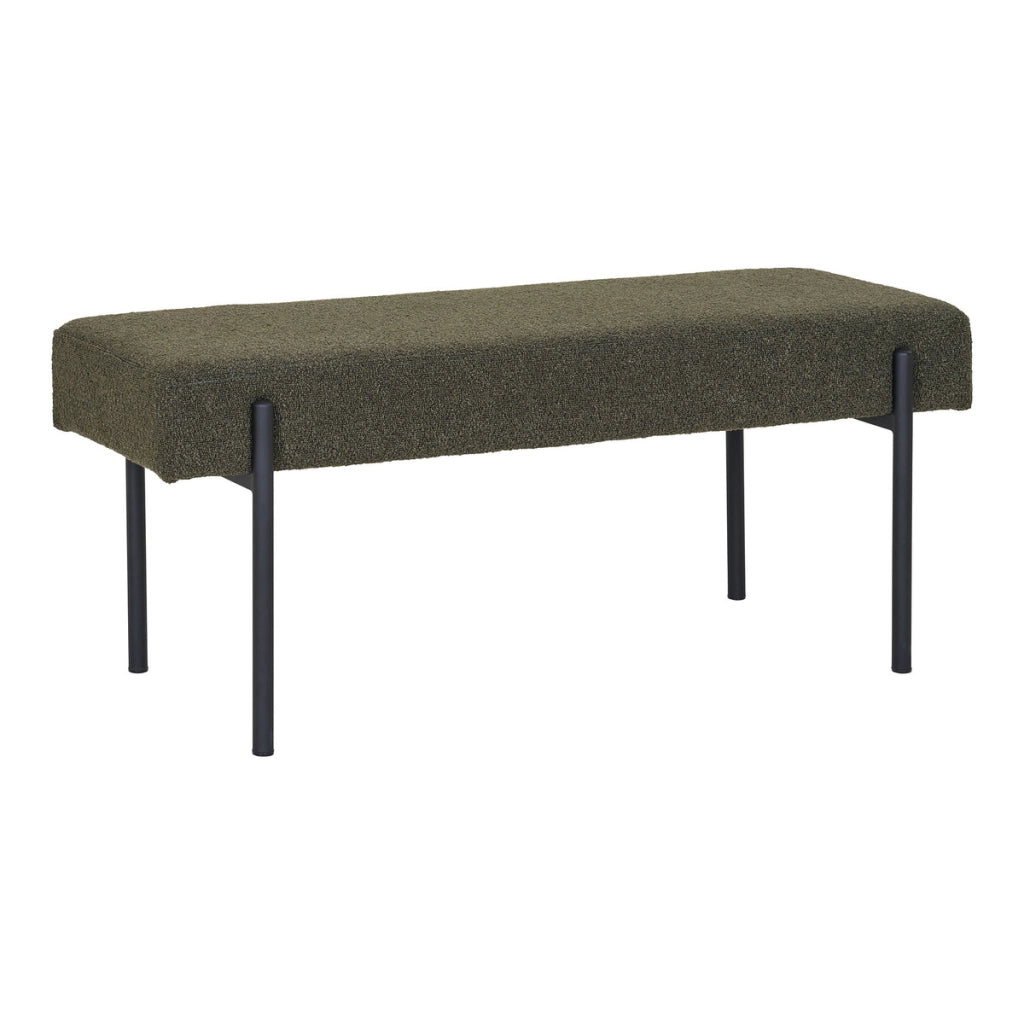 Panca Swindon, Verde, Schiuma, 36x100x42,5 cm