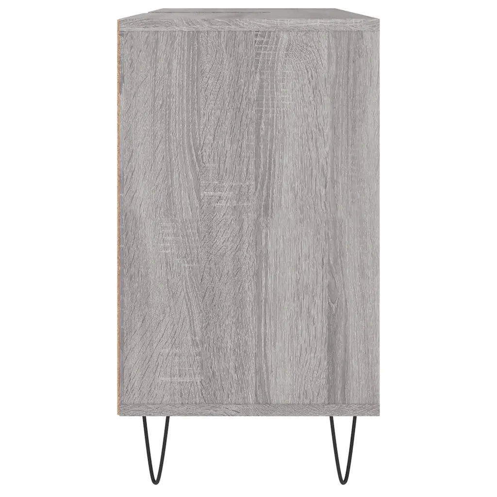 Mobile da Bagno Grigio Sonoma 80x33x60 cm in Legno Multistrato 831634