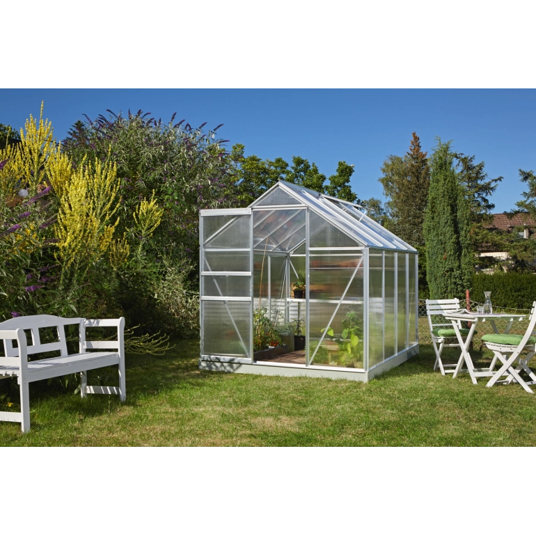 Serra Vitavia Comet 5000 in alluminio anodizzato e policarbonato alveolare 4mm,  195 x 257 H 197 cm Made in Germany
