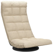 Sedia da Pavimento Girevole Crema in Tessuto CFW4706930