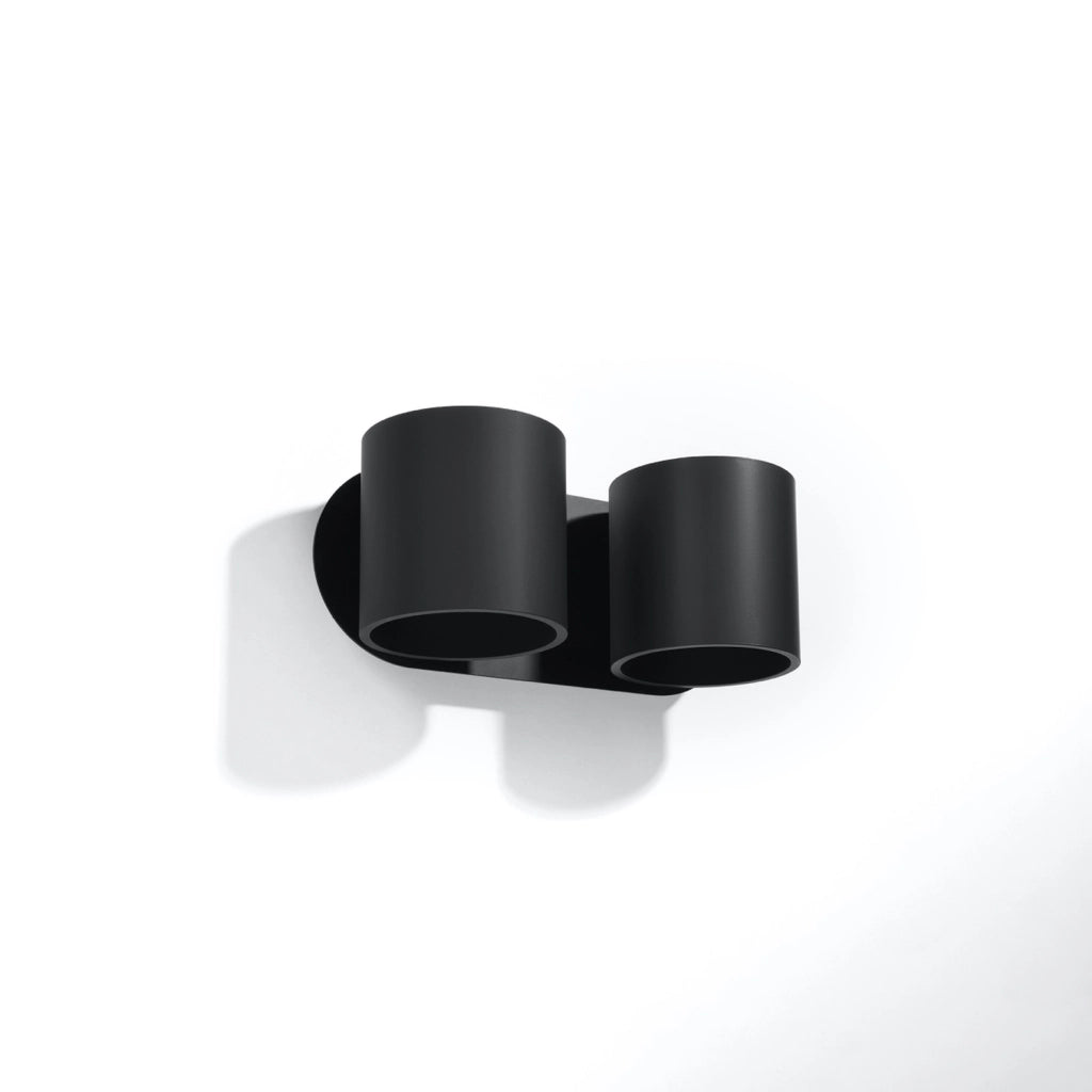 Applique RONDEO 2 luci nero alluminio G9 Pure Lume