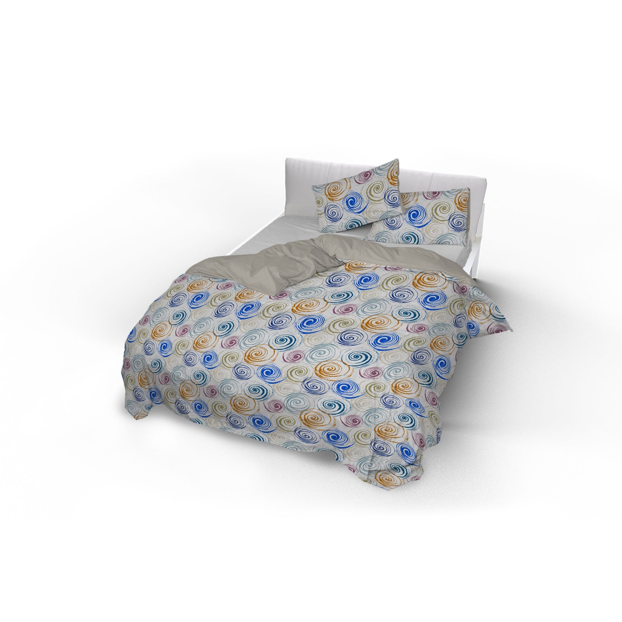 Copripiumino Singolo con Federe Stampato Spirlas