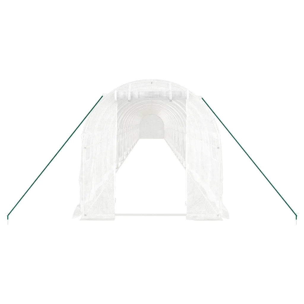 Serra con Telaio in Acciaio Bianco 44 mÂ² 22x2x2 m