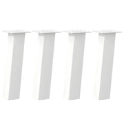 Gambe per tavolino da caff¨¨ 4 pz-Set di 4 Gamba per Tavolo Bianche 30 cm Acciaio 288263