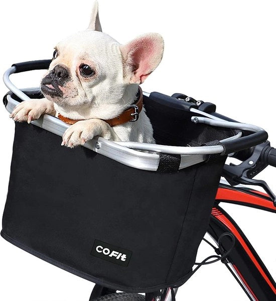 Fietsmand Opvougbile Multifunzionale da Cane, da Città, da Campeggio, da Casa e da Giardino, Nero