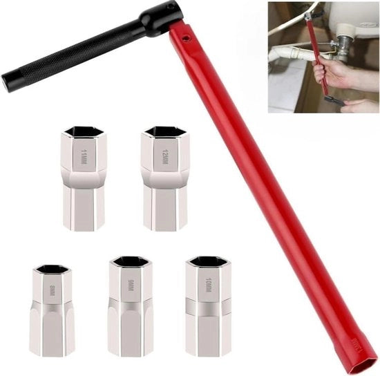 Set di 6 pezzi chiave a vite - 8-13 mm - chiave a vite stante - attrezzo universale - chiave a vite