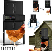 Porta galline automatica con timer - Display LCD - Impermeabile IPX4 - Porta gallinaceo - Recinzione per galline