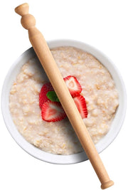 Spuntello per avena in legno di betulla naturale, 29,5 cm, utensile per cucina | Tradizionale manico di legno scozzese in legno di betulla | Prodotto in Inghilterra, Regno Unito