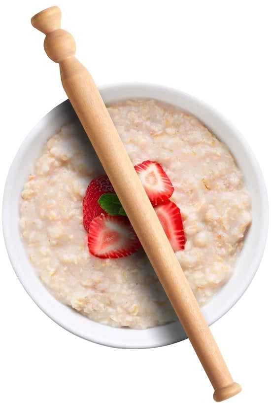 Spuntello per avena in legno di betulla naturale, 29,5 cm, utensile per cucina | Tradizionale manico di legno scozzese in legno di betulla | Prodotto in Inghilterra, Regno Unito