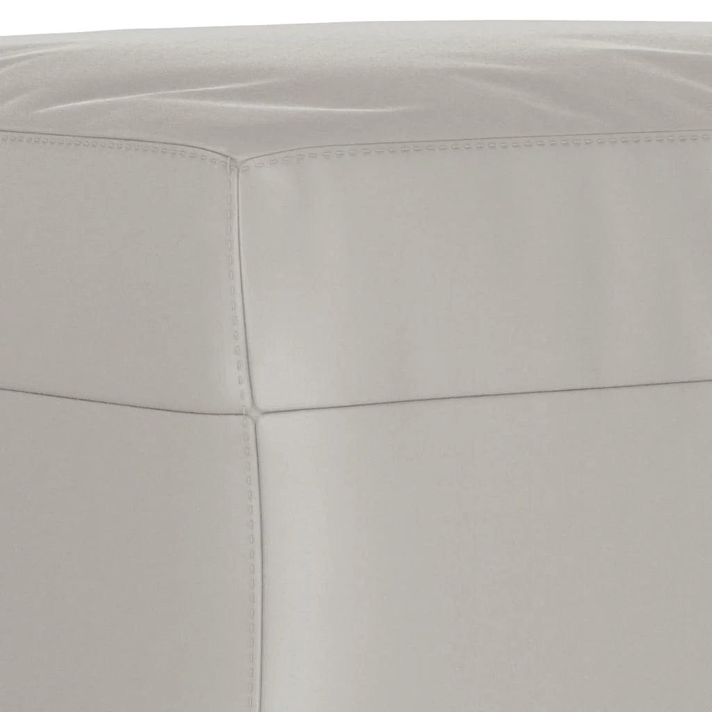 Panca 100 x 35 x 41 cm tessuto microfibra grigio chiaro 02_0010544