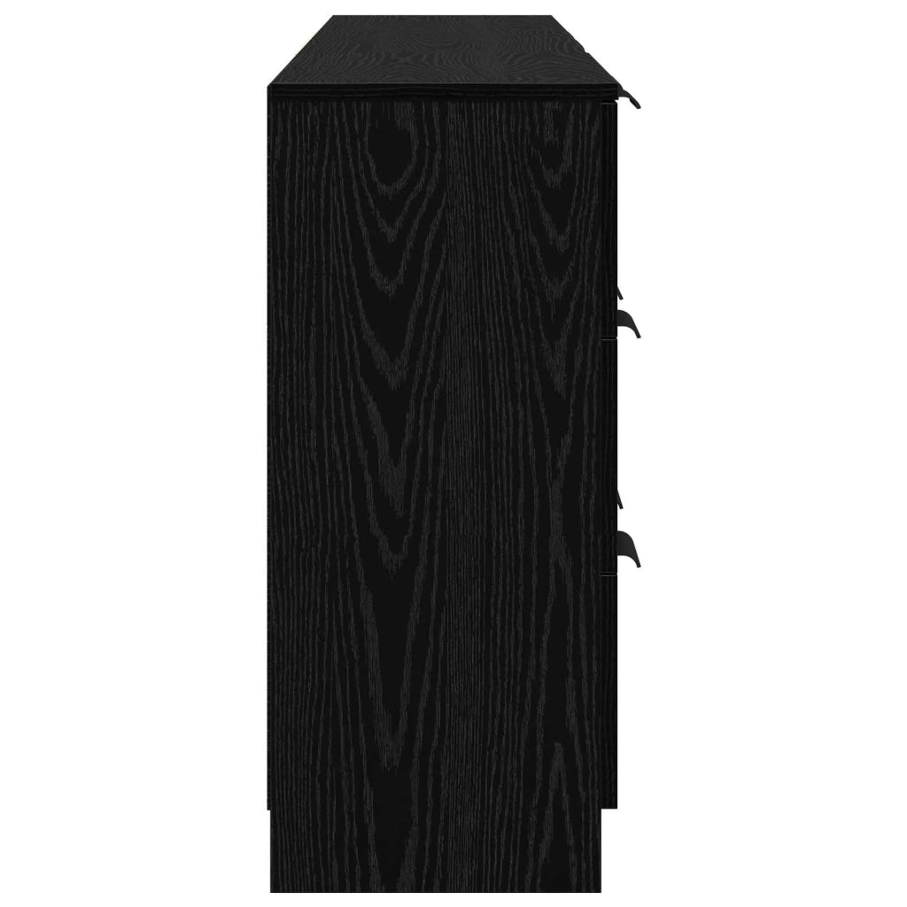 Credenza 3 pcs Rovere Nero 181 x 30 x 70 cm Legno multistrato 3332521
