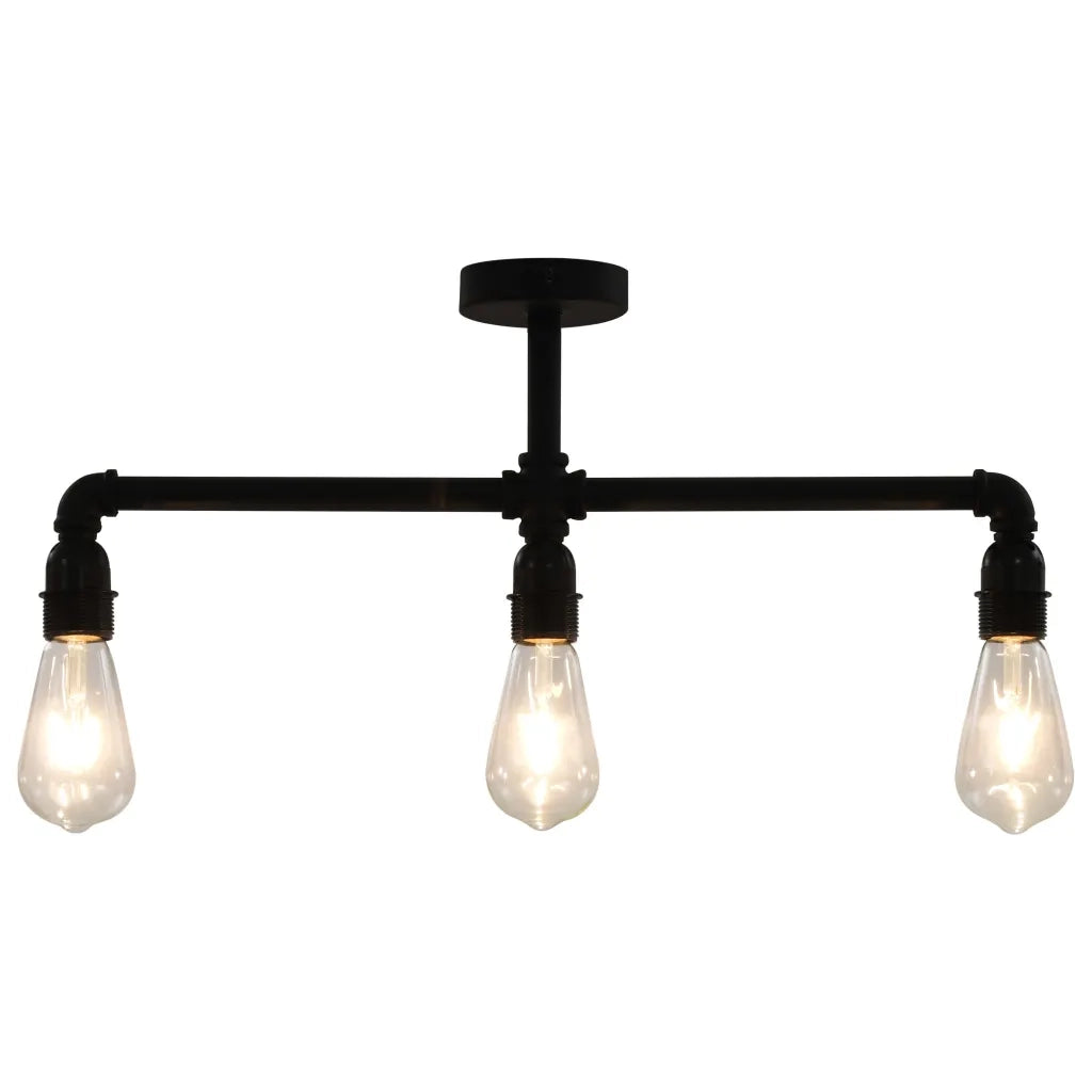 Lampadario Nero per 3 Lampadine E27 CFW6065806