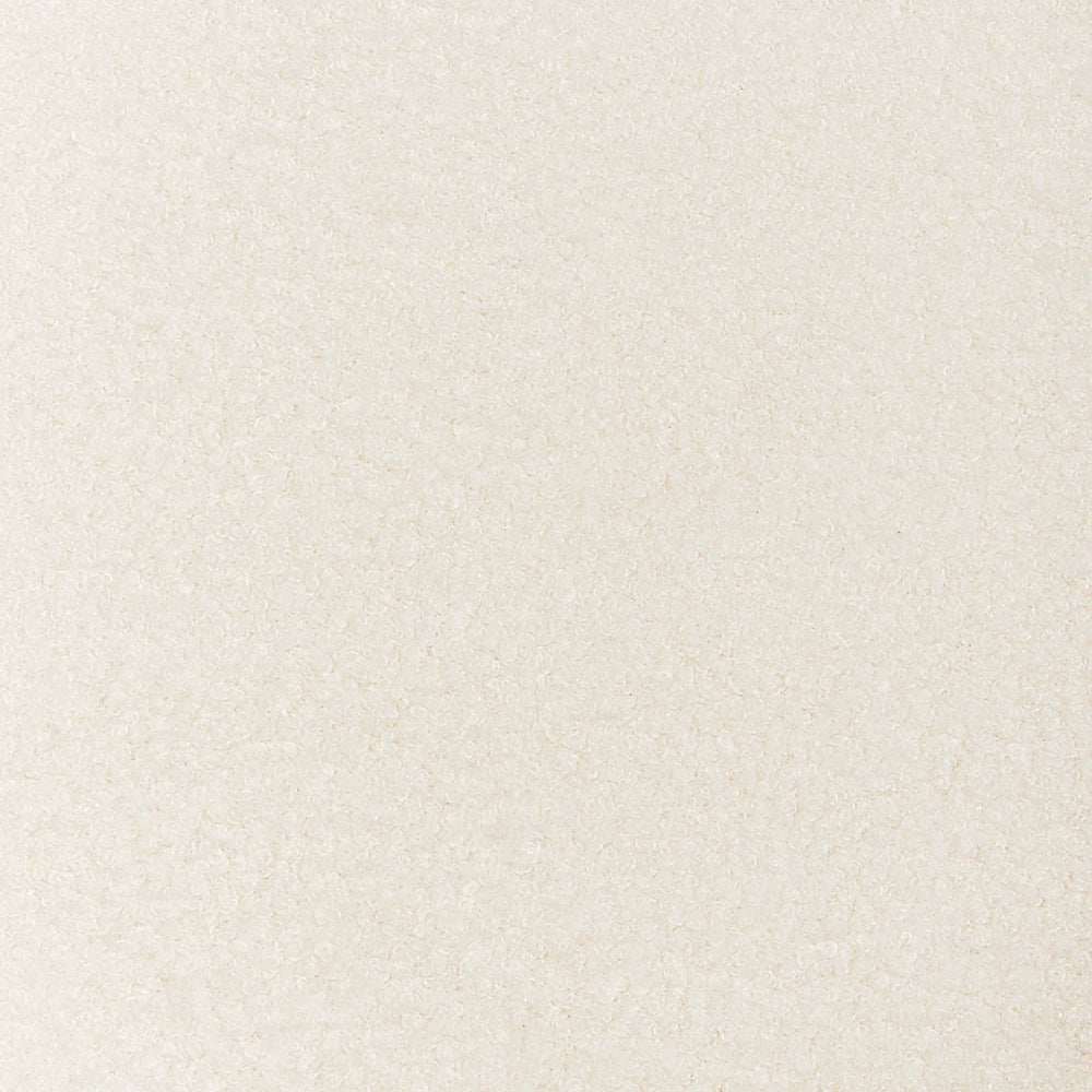Poltrona Beige chiaro Boucle Gambe in legno con braccioli Soggiorno moderno minimalista