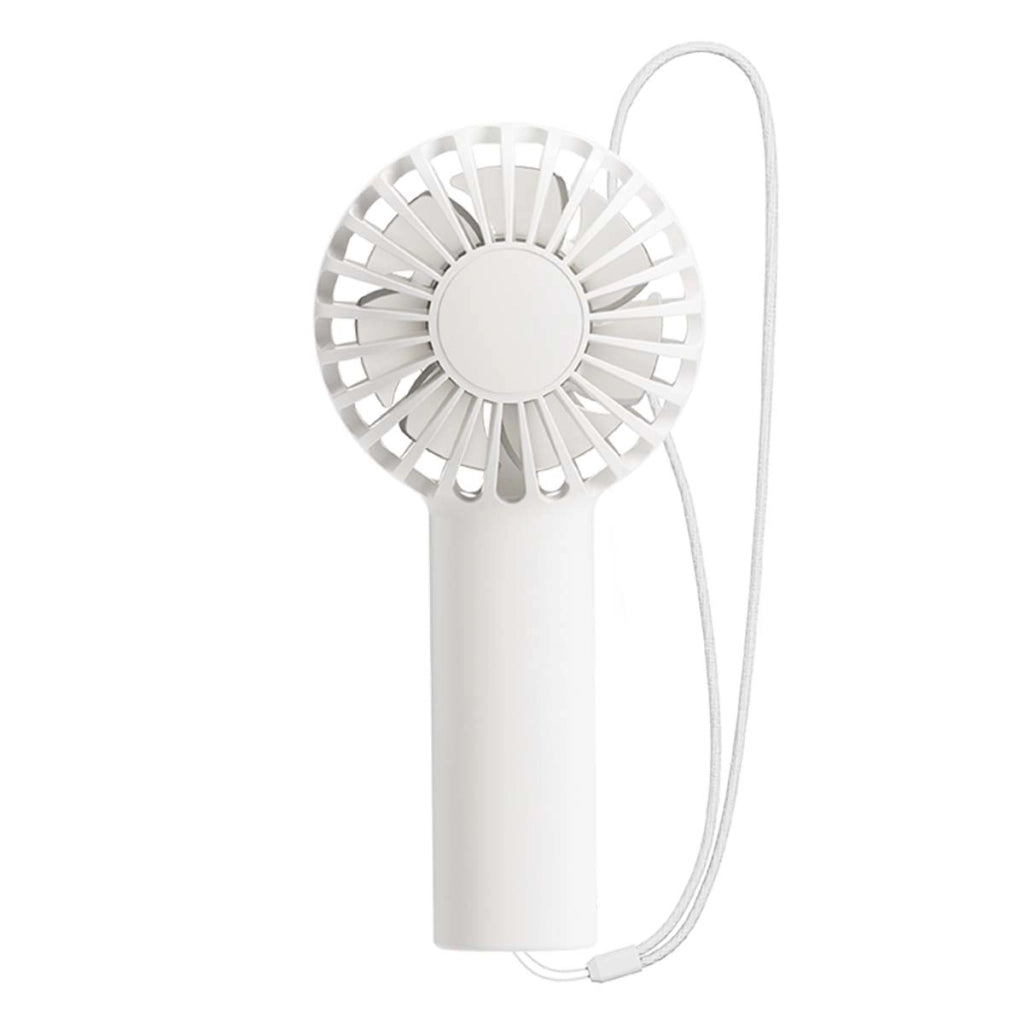 Mini Ventilatore Portatile 3 Velocità Ricaricabile con Supporto Rimovibile Bianco BigBen