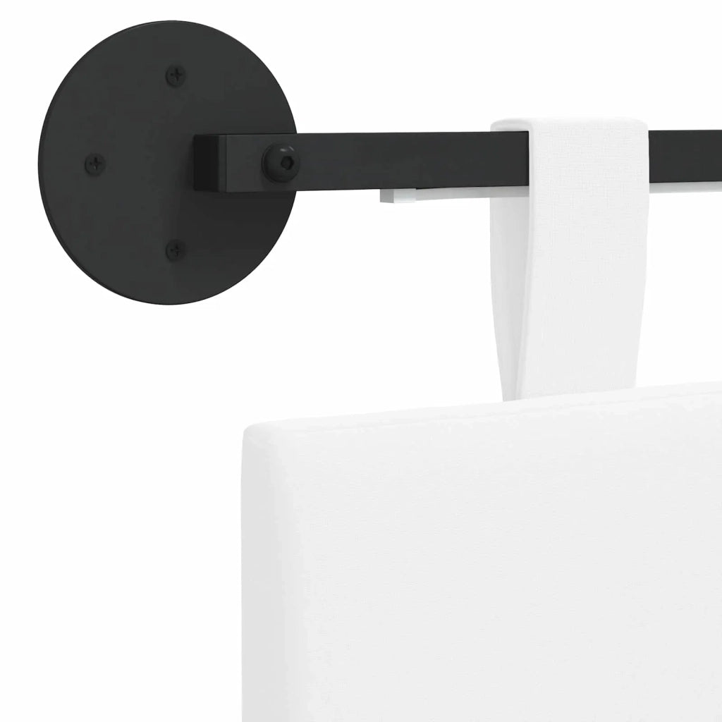 Testiera sospesa Con luce LED Bianco Tessuto