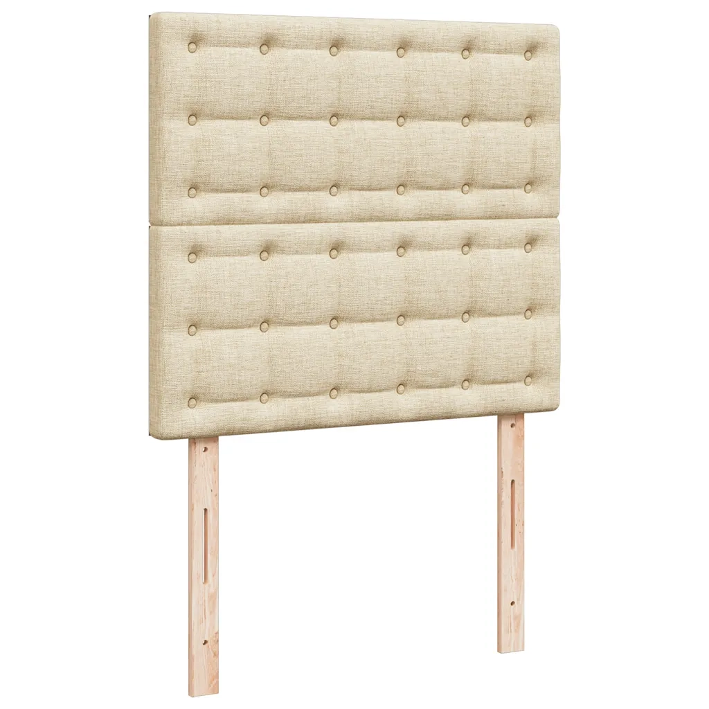 Giroletto a Molle con Materasso Crema 90x200 cm inTessuto 3294258