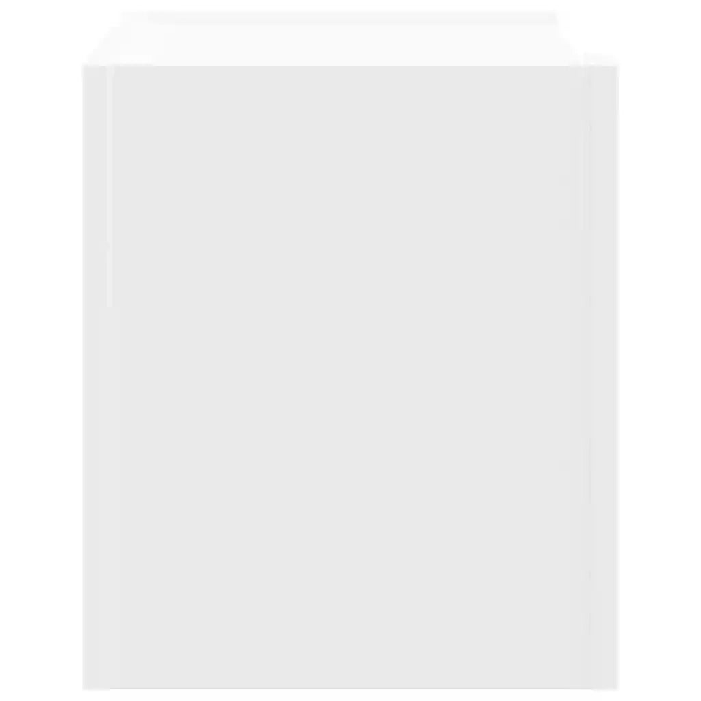 Comodini a Muro 2 pz Bianchi 45x30x35 cm
