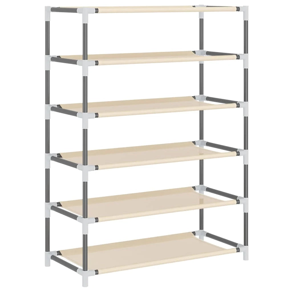 Scarpiera mobile contenitore per scarpe mobile ingresso/corridoio/soggiorno 60 x 28 x 90 cm tessuto crema 02_0021752