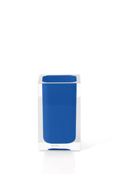 Portaspazzolini d'appoggio in resina RA98 Gedy serie RAINBOW Blu