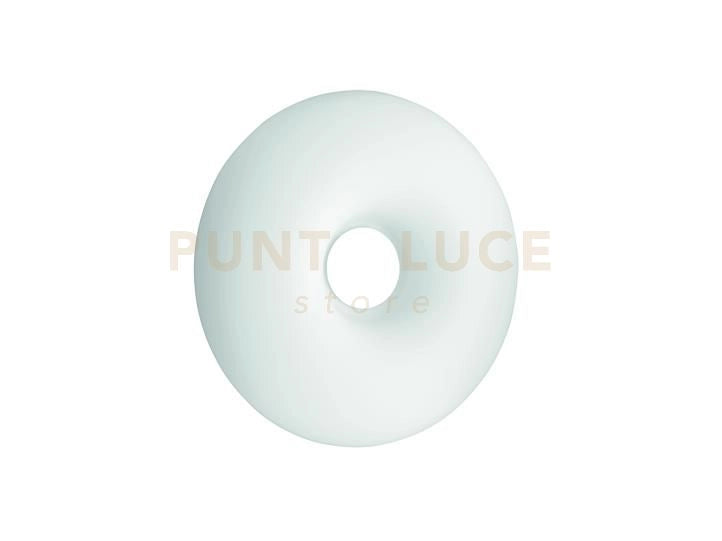PLAFONIERA DODI D.53CM 4 LUCI ATTACCO E27 COLORE BIANCO CON DECORAZIONE BIANCO-TORTORA-NERO