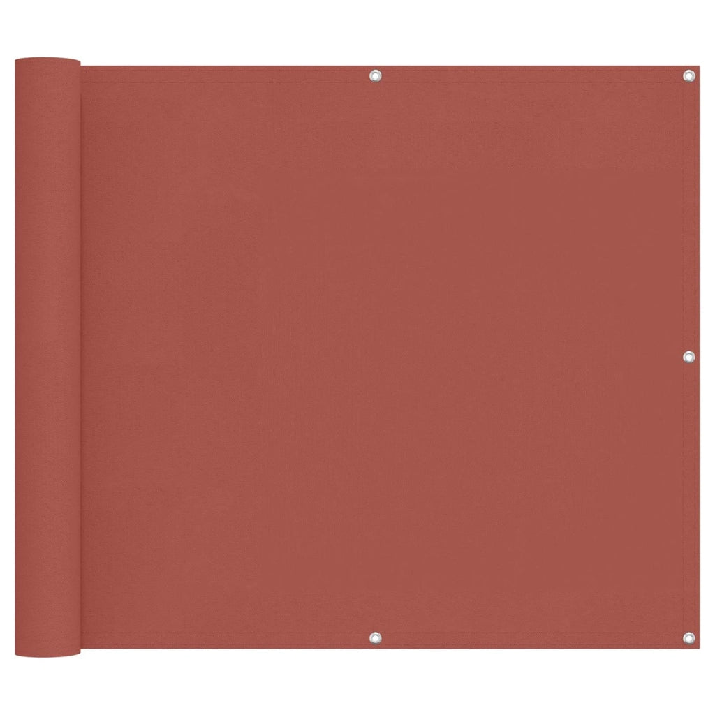 Schermo da balcone Terracotta 100 x 400 cm Tessuto Oxford
