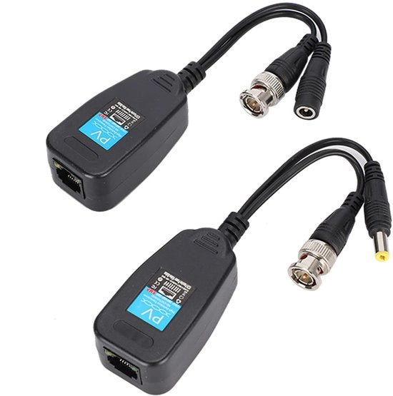 Balun Trasmettitore Video Passivo per Coax - Ideale per Telecamere di Sicurezza - Formato Compattibile - Supporta HD-CVI e HD-TVI...
