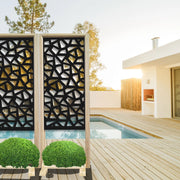 SEGMENTI - Separè - Paravento modulabile - 70x190cm - in Legno e PVC Colore: nero