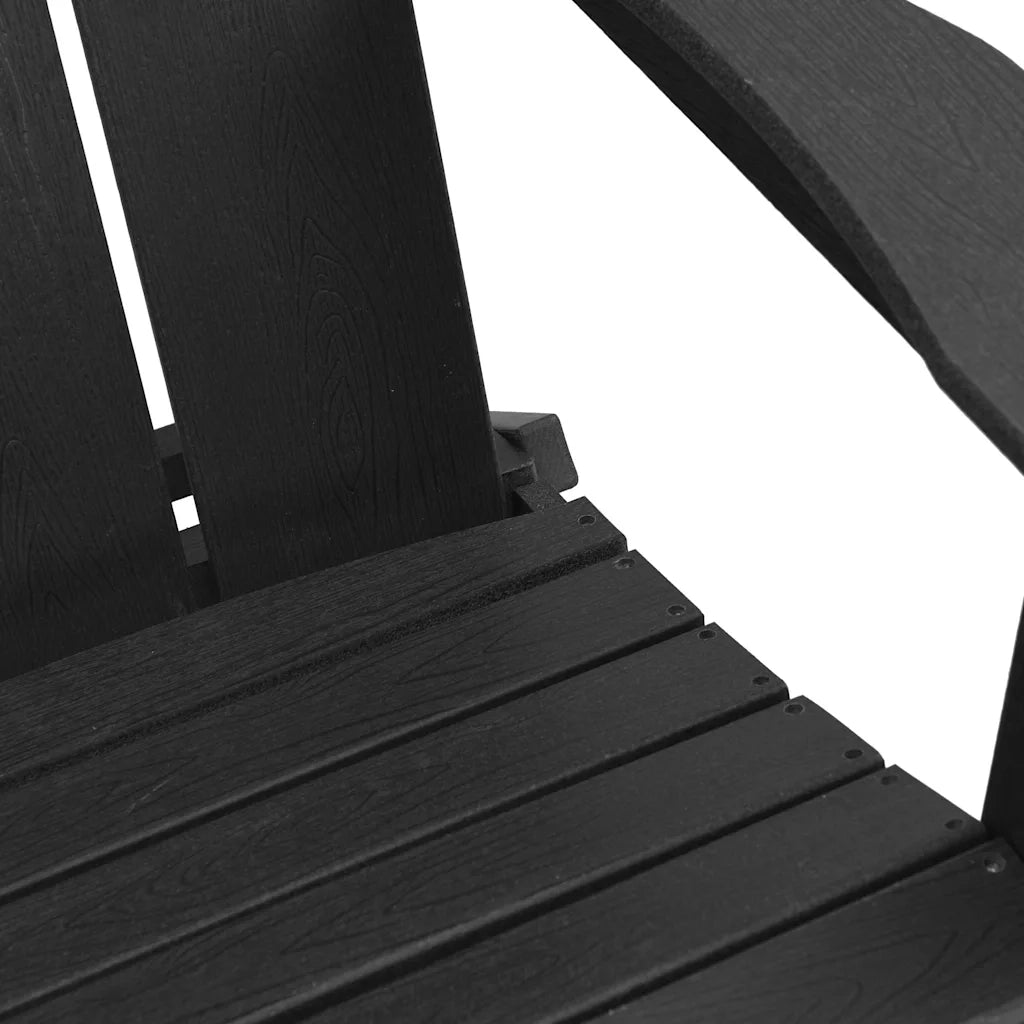 Sedia da Giardino 2 pcs Nero 80.5 x 74.5 x 92 cm Polietilene 3335820