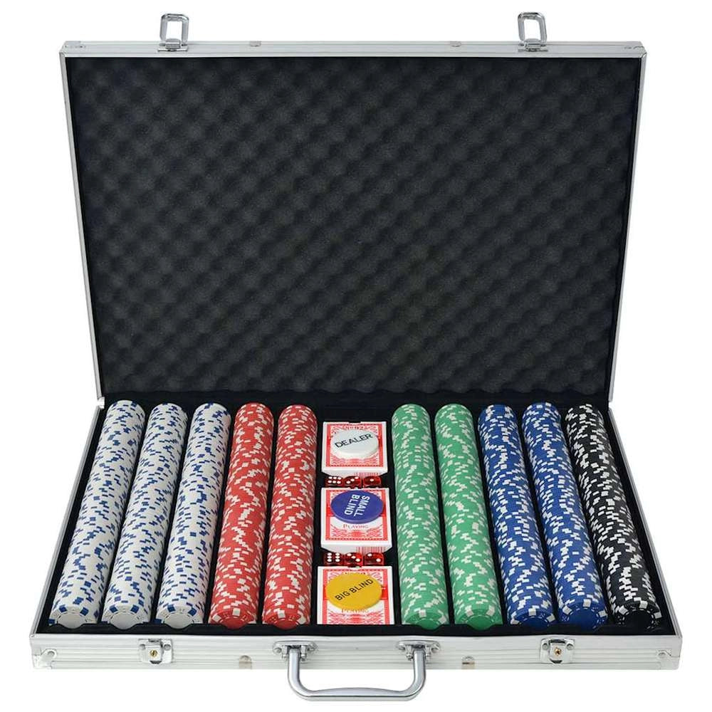 Poker Set With 1.000 Chips, Aluminum