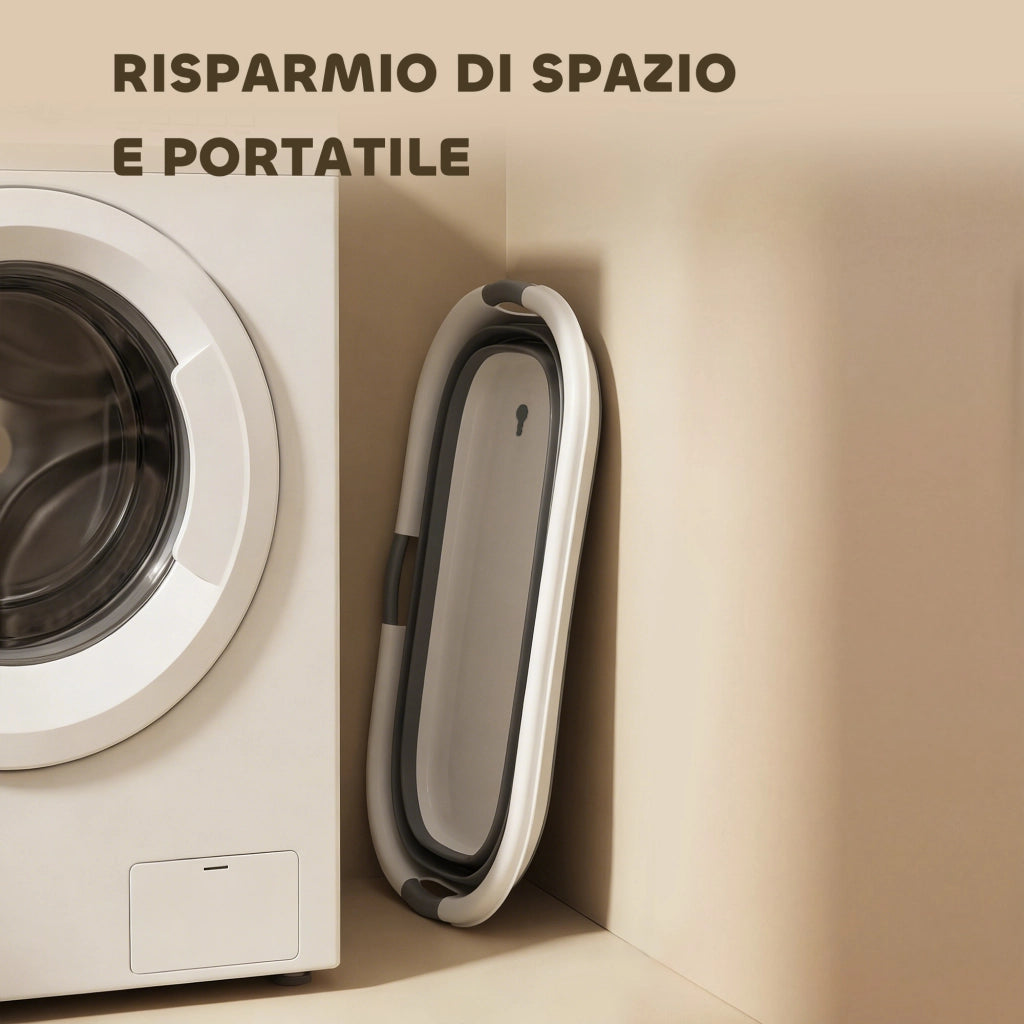 Vasca da Bagno Pieghevole per Cani ¨C zephmum ¨C Grigia