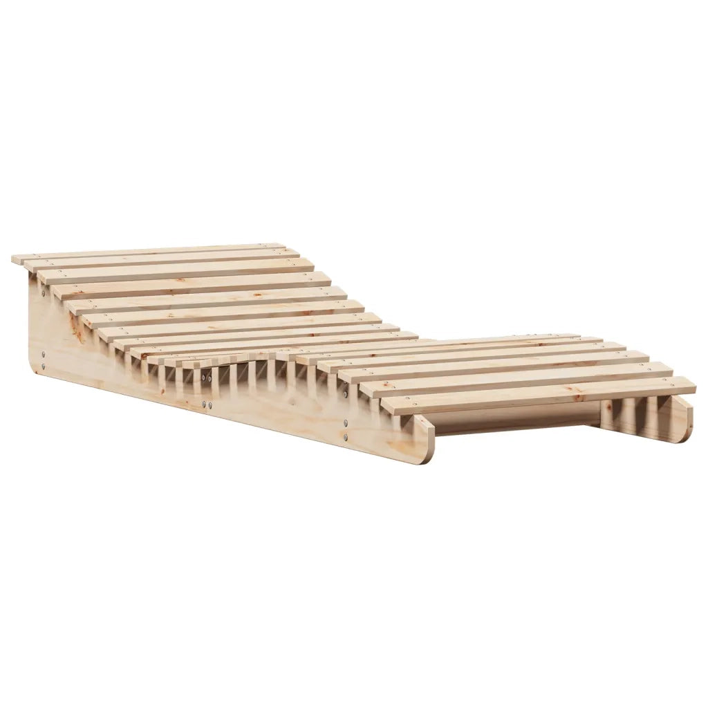 Lettino Prendisole 205x80x31,5 cm in Legno Massello di Pino 832584