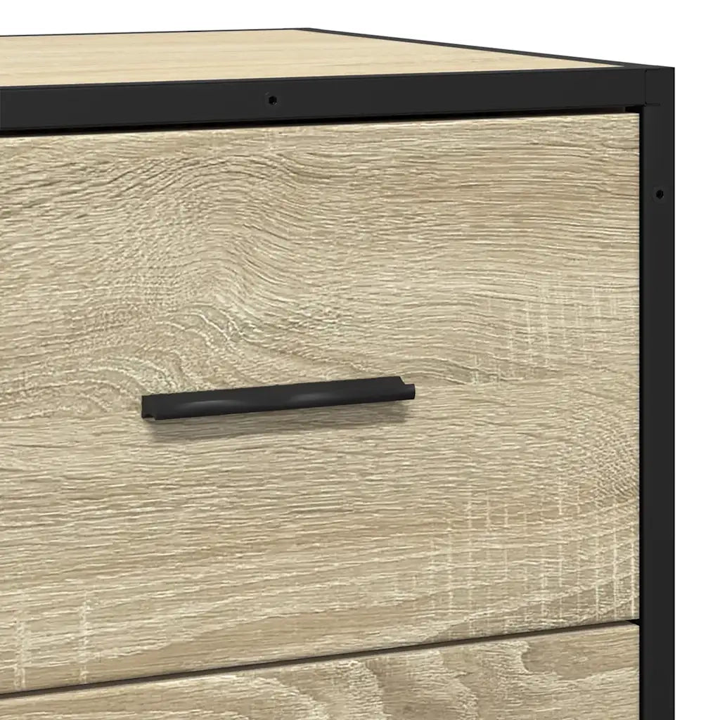 Credenza Rovere Sonoma 68x35x76 cm in Legno Multistrato 848985